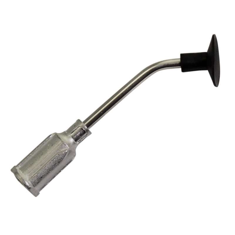 ESD-Safe Bent Metal Probe with a 3/8" Dissipative Vacuum Cup, 1" Long